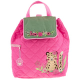 Leopard Quilted Backpack