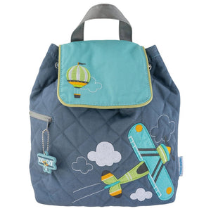 Airplane Quilted Backpack - Petite & Sassy Designs