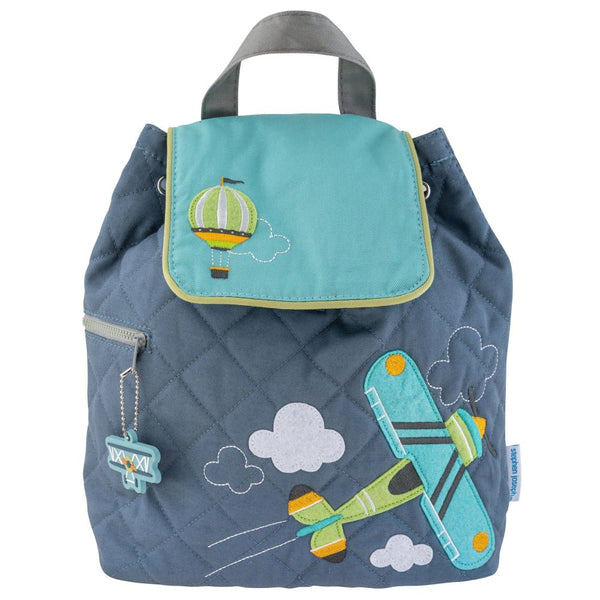 Airplane Quilted Backpack - Petite & Sassy Designs