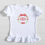 Santa Embroidered Monogram Frame Top