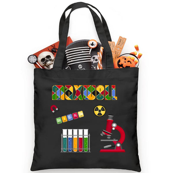 Scientist / Lab Tech Trick or Treat Bag - Petite & Sassy Designs
