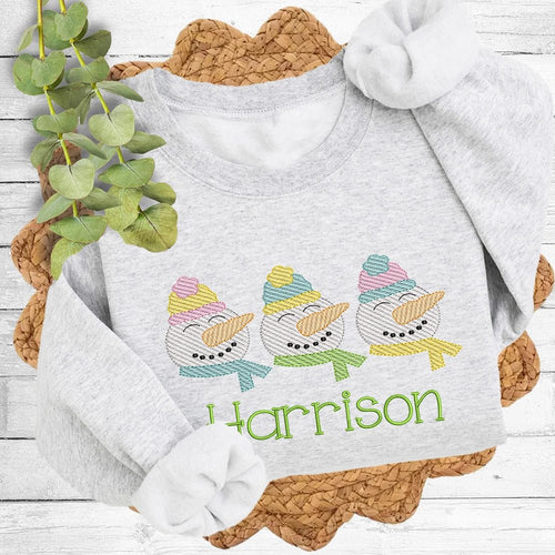 Snowman Trio Sweatshirt - Petite & Sassy Designs