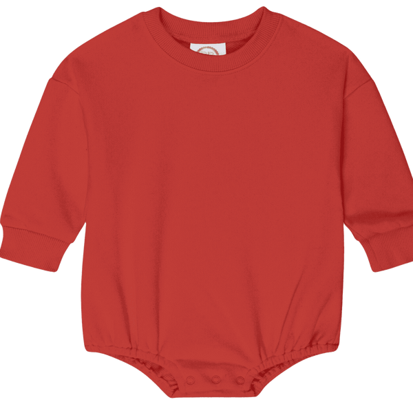 Game Day Red Sweatshirt Bubble - Petite & Sassy Designs