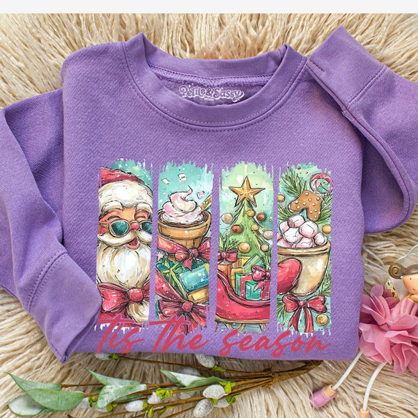 Tis The Season Sweatshirt – Cozy Holiday Pullover - Petite & Sassy Designs