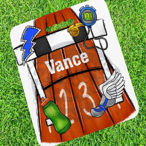 Personalized Track Stadium Cushion - Petite & Sassy Designs