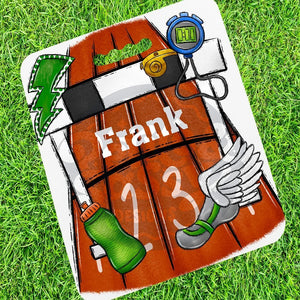 Personalized Track Stadium Cushion - Petite & Sassy Designs