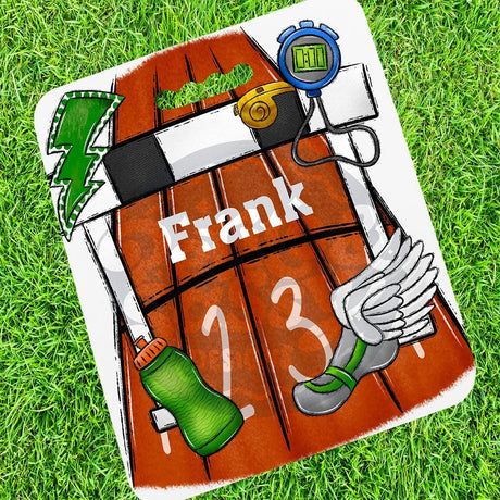 Personalized Track Stadium Cushion - Petite & Sassy Designs