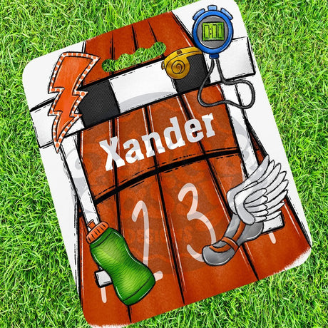 Personalized Track Stadium Cushion - Petite & Sassy Designs