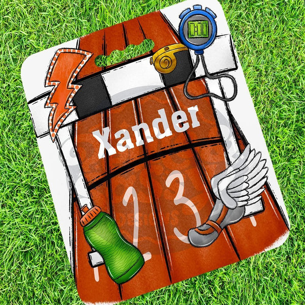 Personalized Track Stadium Cushion - Petite & Sassy Designs