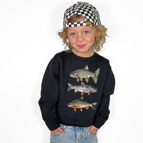 Trout Trio Sweatshirt - Petite & Sassy Designs