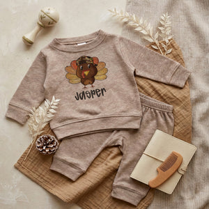 Personalized Turkey Baby Jogger Set