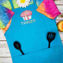 Personalized Kids Apron Cupcake Patterned Name Apron - Petite & Sassy Designs