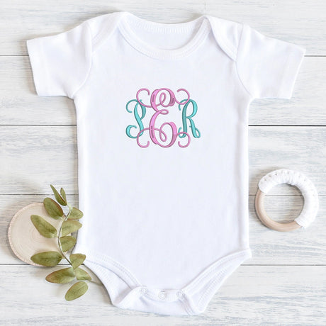 Monogrammed Gerber Onesies® Brand Premium Bodysuit