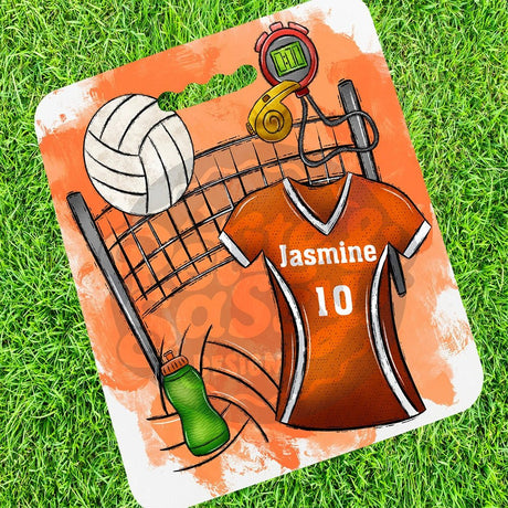 Personalized Volleyball Stadium Cushion - Petite & Sassy Designs