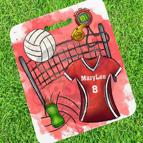 Personalized Volleyball Stadium Cushion - Petite & Sassy Designs