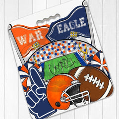 War Eagle Football Stadium Seat Cushion - Petite & Sassy Designs