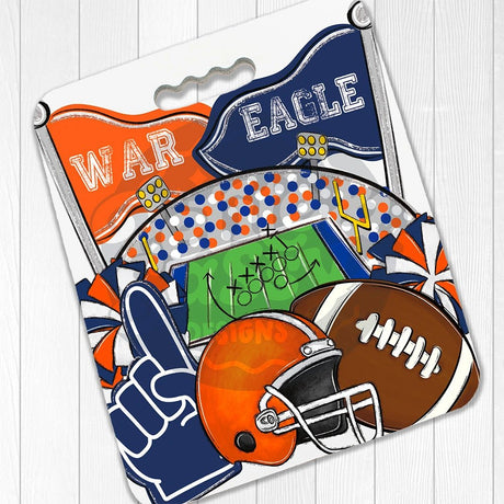 Auburn War Eagle Football Stadium Seat Cushion - Petite & Sassy Designs