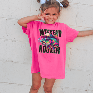 Weekend Hooker Fishing T-Shirt - Petite & Sassy Designs