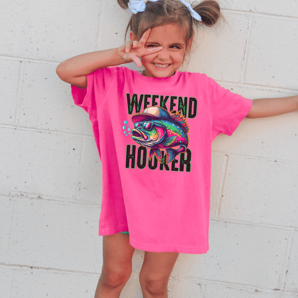 Weekend Hooker Fishing T-Shirt - Petite & Sassy Designs
