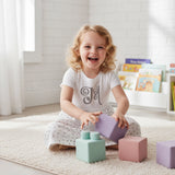 Girls Fine Jersey Dress in White/White Spot