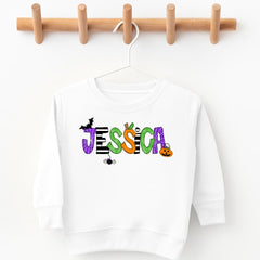 Custom Halloween Name Sweatshirt - Petite & Sassy Designs