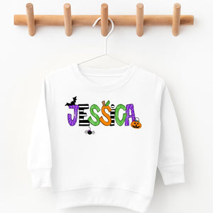 Custom Halloween Name Sweatshirt - Petite & Sassy Designs