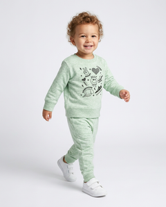 Affirmations Baby Jogger Set in Green