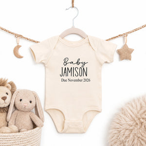 Baby Announcement Gerber Onesies® Brand Premium Bodysuit