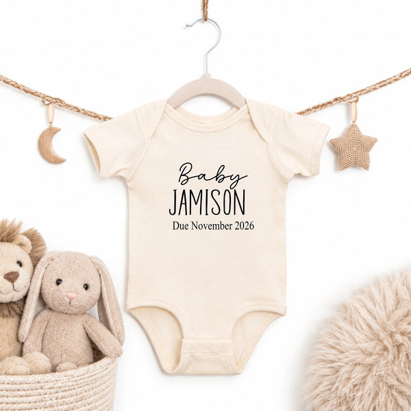 Baby Announcement Gerber Onesies® Brand Premium Bodysuit