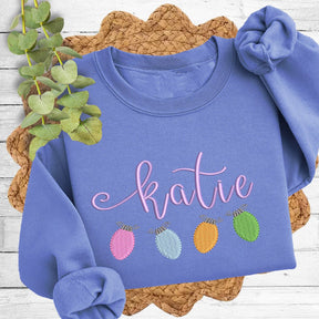 Christmas Light Bulbs Sweatshirt - Petite & Sassy Designs