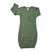 Long Sleeve Organic Baby Gown in Cactus Green - Petite & Sassy Designs