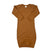 Long Sleeve Organic Baby Gown in Ginger - Petite & Sassy Designs