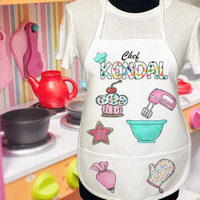 Personalized Kids Baking Apron - Petite & Sassy Designs