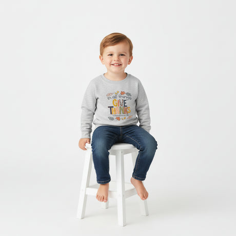 In All Things Give Thanks Sweatshirt - Petite & Sassy Designs