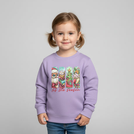 Kids “’Tis The Season” Christmas Sweatshirt – Cozy Holiday Pullover - Petite & Sassy Designs