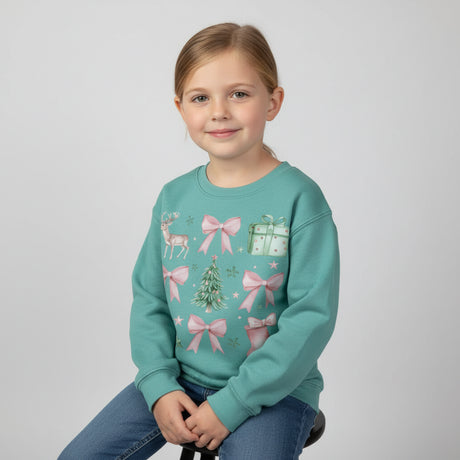 Kids Christmas Sweatshirt – Cute Holiday Graphic Pullover - Petite & Sassy Designs