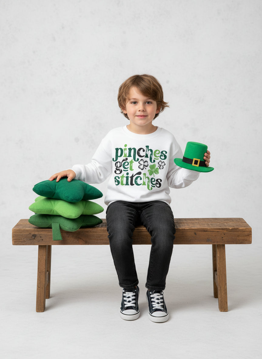 Pinches Get Stitches Sweatshirt - Petite & Sassy Designs