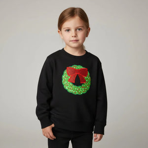 Christmas Wreath Sweatshirt - Petite & Sassy Designs