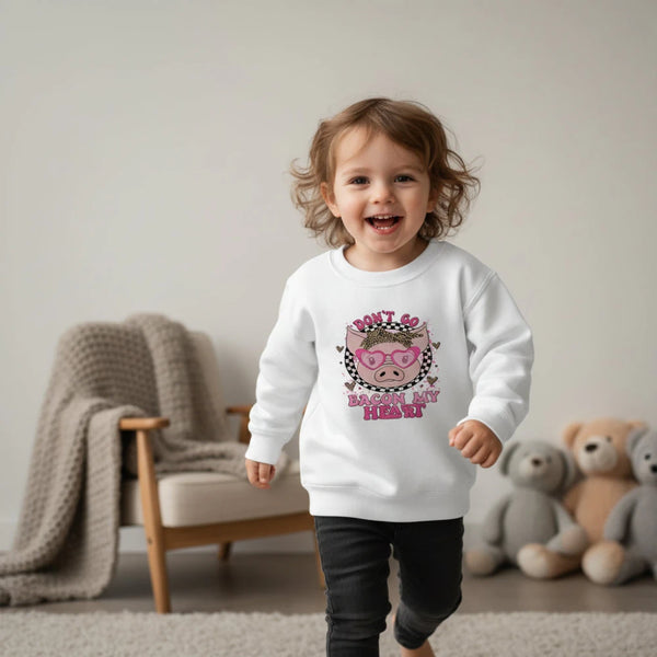 Don't Go Bacon My Heart Valentine's Day Sweatshirt - Petite & Sassy Designs