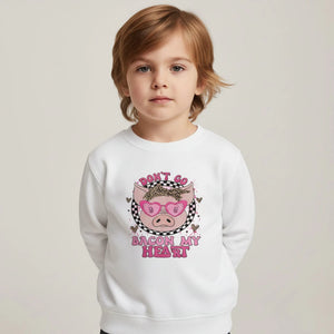 Don't Go Bacon My Heart Valentine's Day Sweatshirt - Petite & Sassy Designs