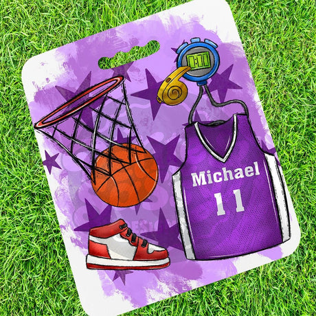 Personalized Basketball Stadium Cushion - Petite & Sassy Designs