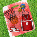 Personalized Basketball Stadium Cushion - Petite & Sassy Designs