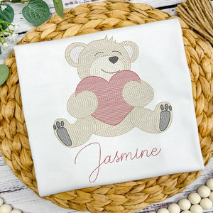 Bear with Heart - Petite & Sassy Designs