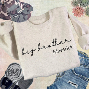 Personalized Big Brother or Big Sister Toddler Sweatshirt - Petite & Sassy Designs