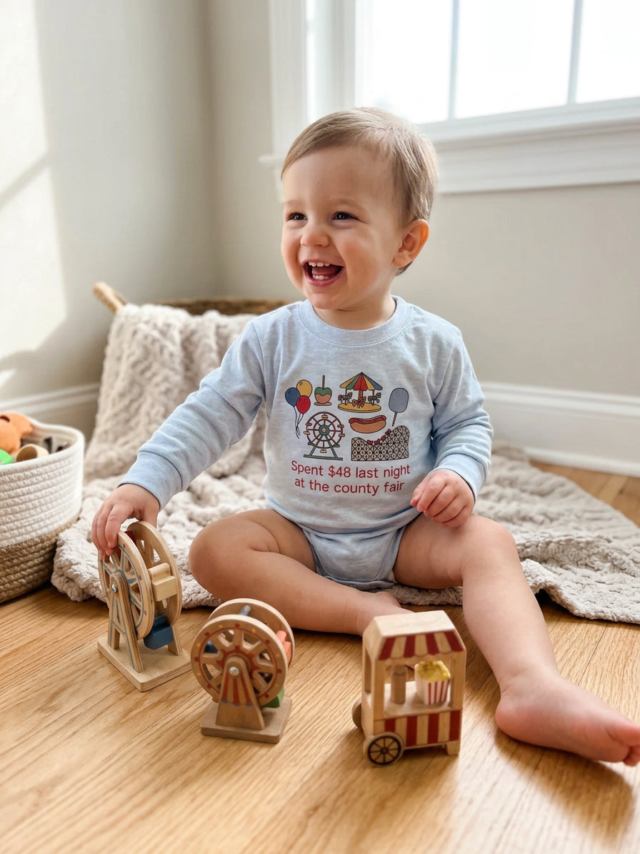 County Fair Long Sleeve Baby Bodysuit
