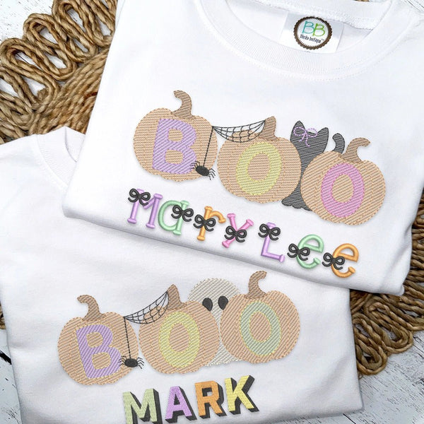 Boo Pumpkins - Sublimated - Petite & Sassy Designs