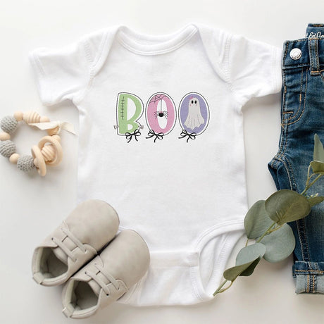 Embroidered BOO Onesie Bodysuit - Petite & Sassy Designs