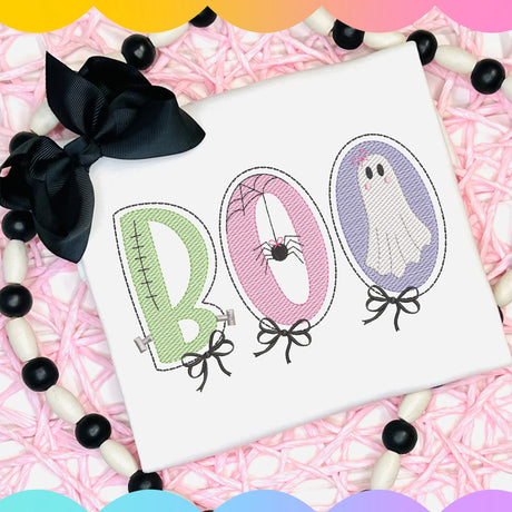 Embroidered BOO Onesie Bodysuit - Petite & Sassy Designs