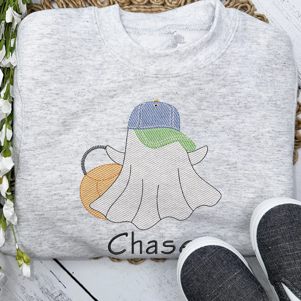 Ghost with Hat and Bucket Sweatshirt