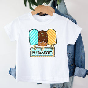 Ice Cream Trio Personalized T-shirt - Petite & Sassy Designs